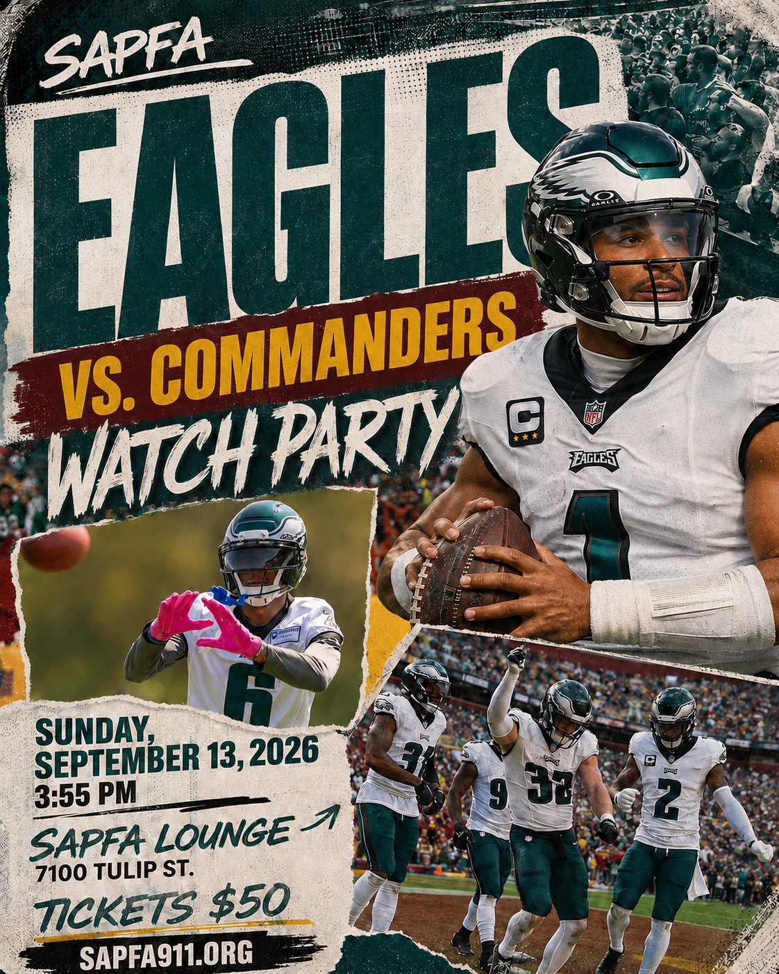 Eagles Watch Party — at Washington Commanders